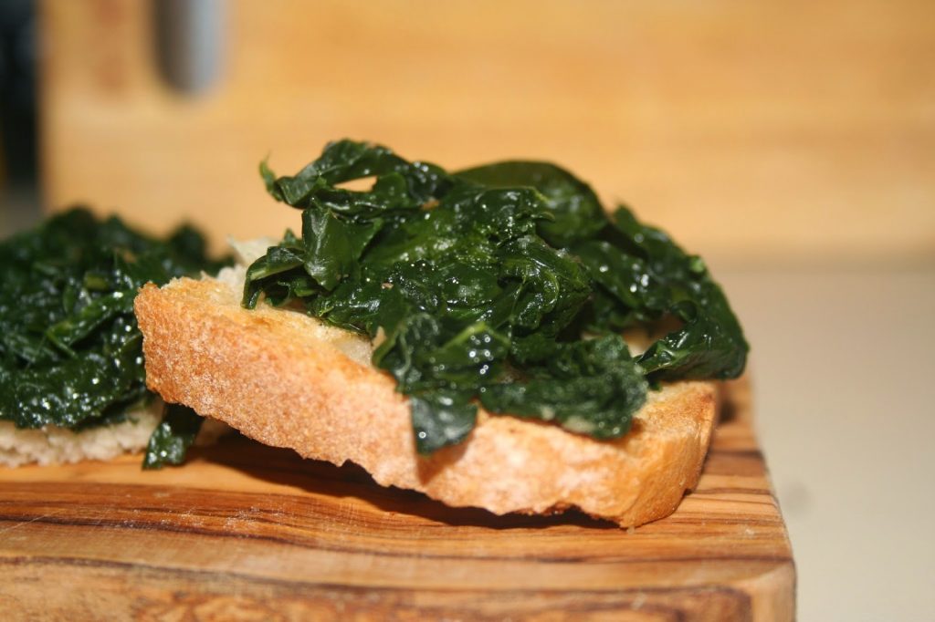Fette col cavolo nero or Cabbage Crostini