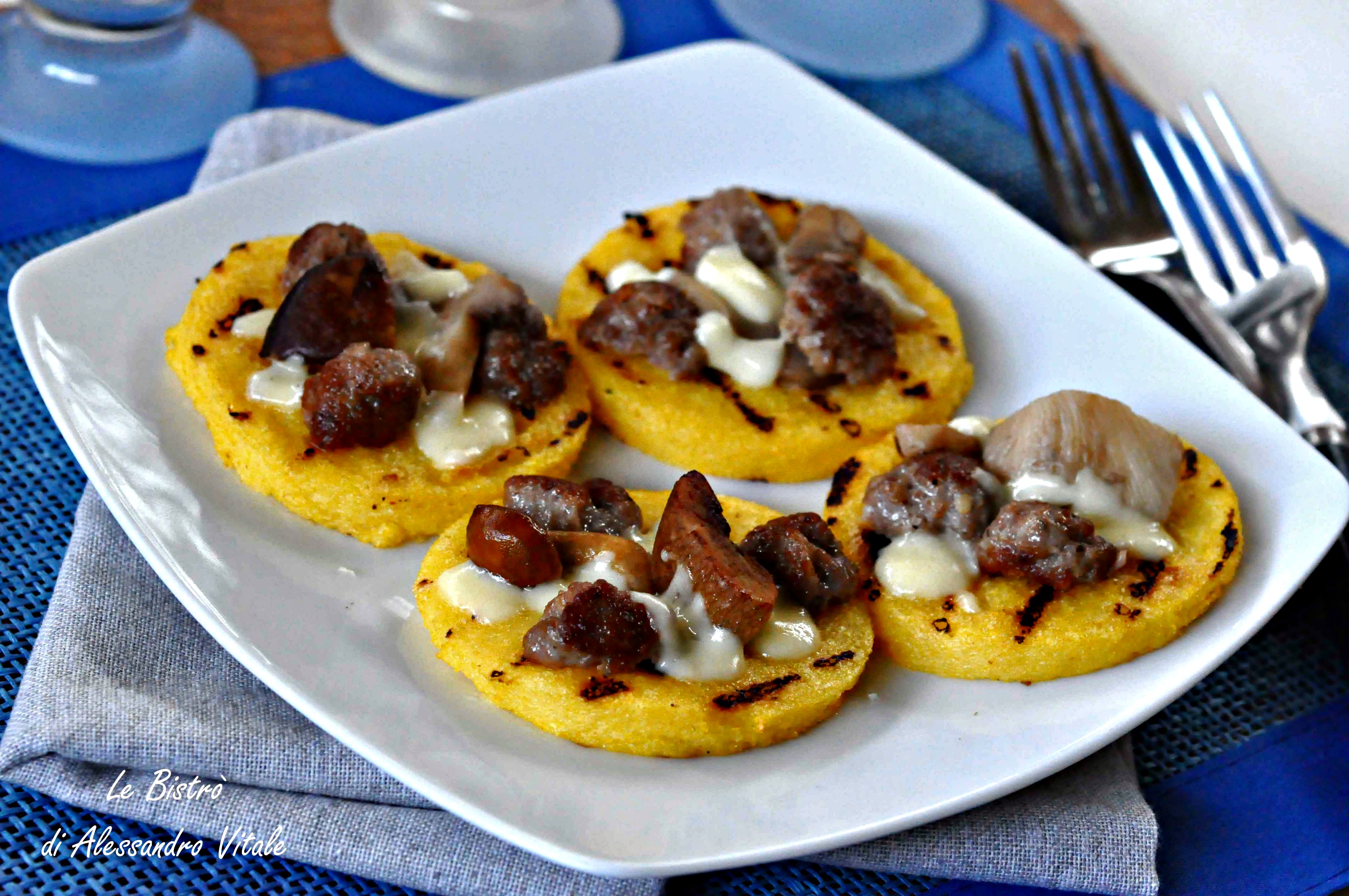 crostini di polenta