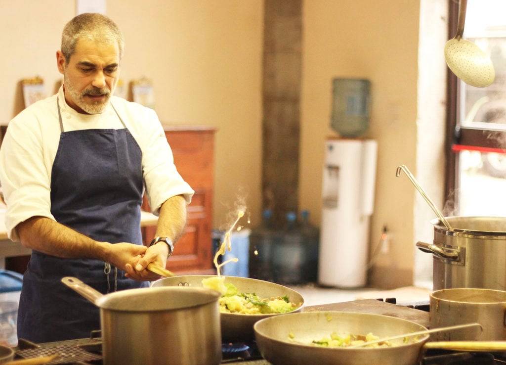 Chef Alberto at work