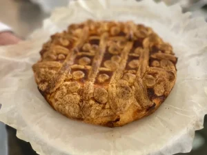 Torta di ricotta, sheep milk ricotta cake